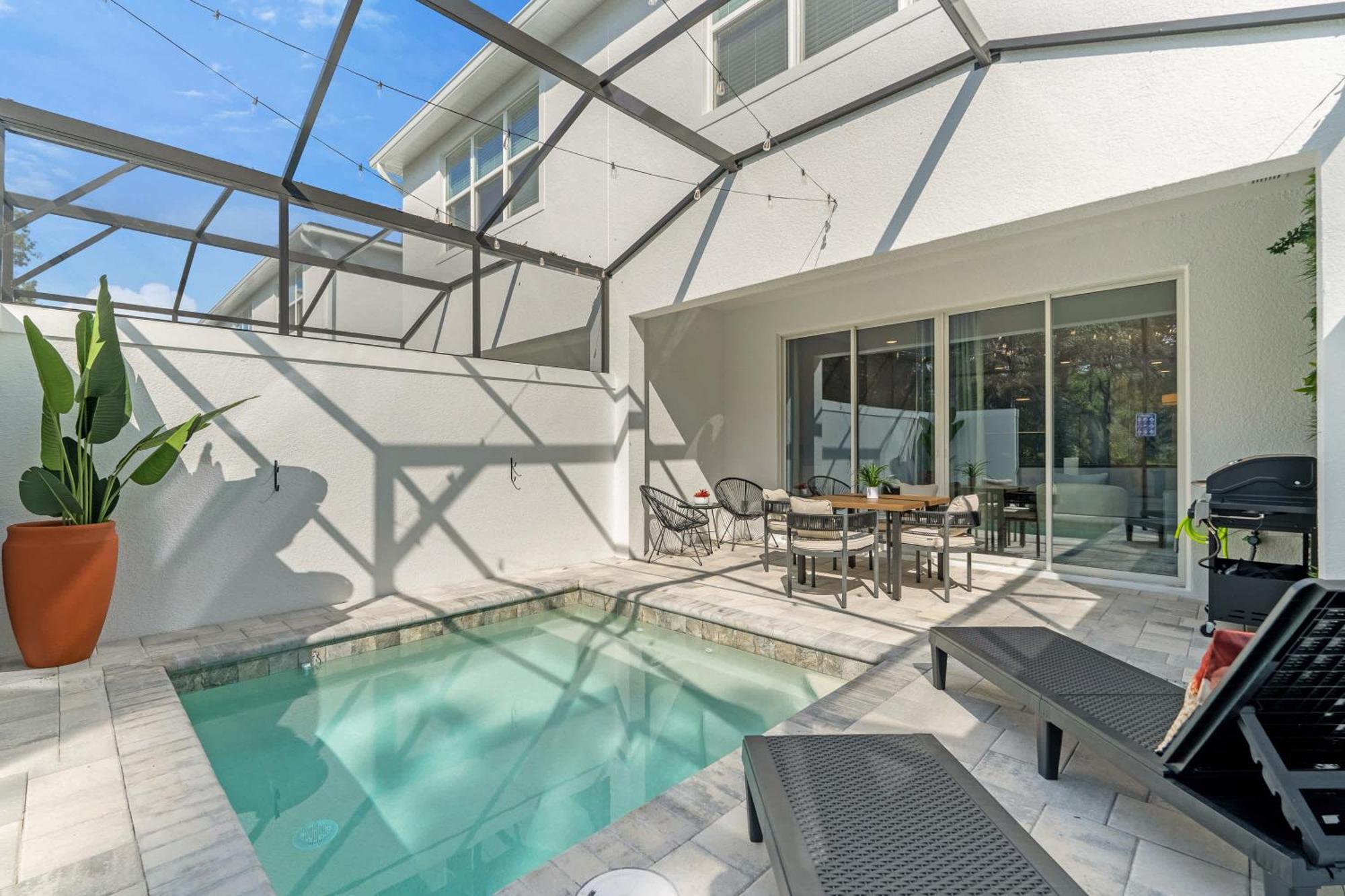 Upstay - Modern Family Townhouse W Private Pool Orlando Exteriör bild